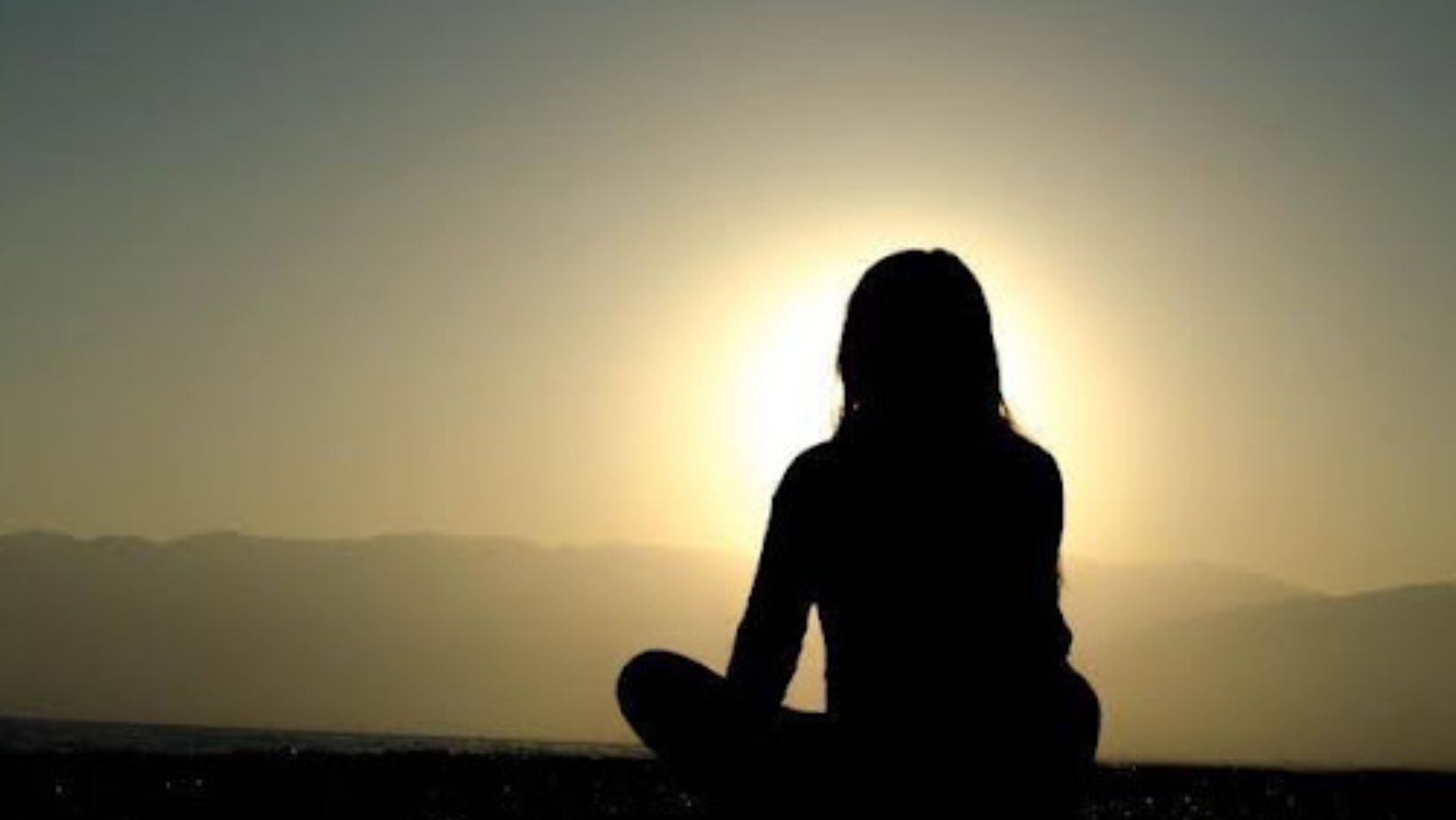 Person meditating